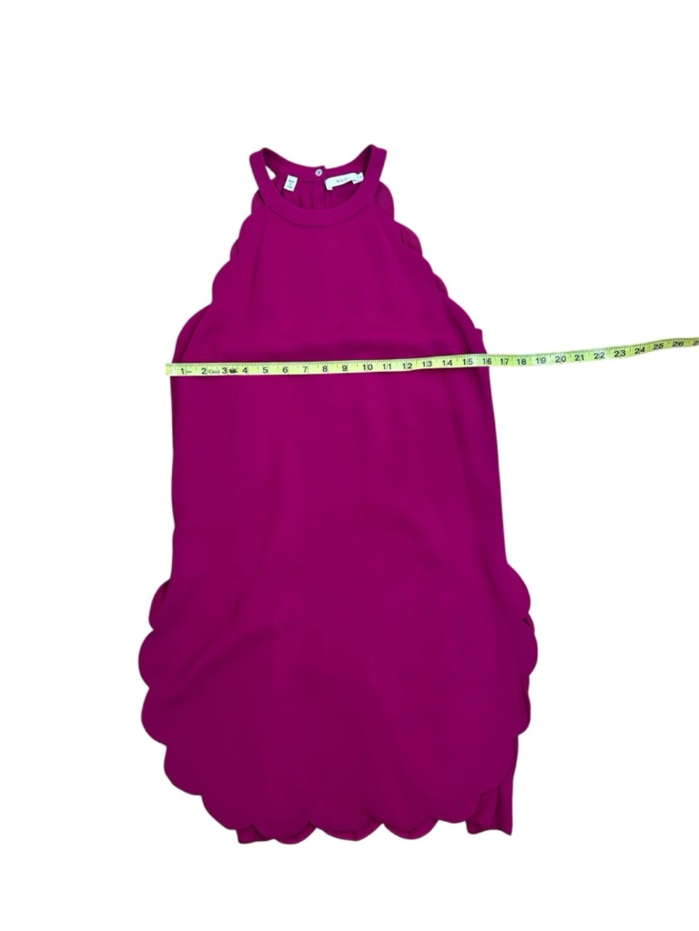A.L.C. Magenta Scallop Hem Alexis Mini Dress size 4 (wedding guest, party/event) - Picture 8 of 9